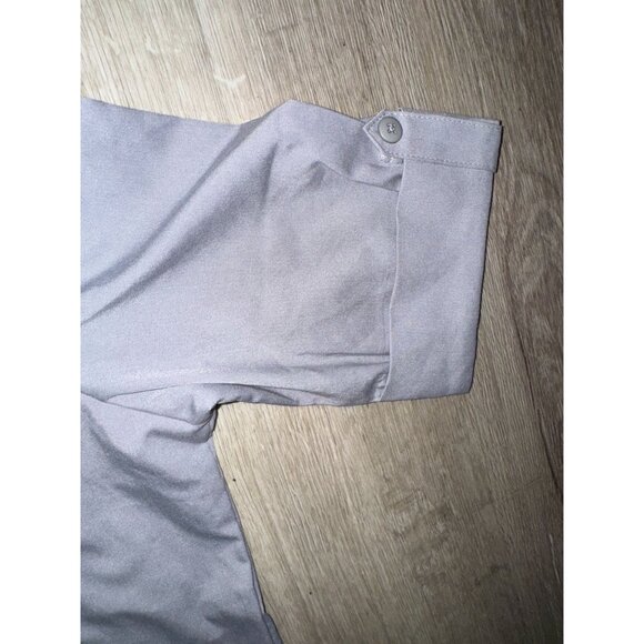 Uniform Difference Grey & Blue Trim Tunic Top M - Picture 3 of 6